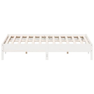 vidaXL Cama sin colchón madera maciza de pino blanca 180x200 cm