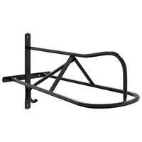 vidaXL Soporte de silla de montura de pared hierro negro