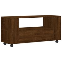 vidaXL Mueble para TV madera de ingeniería roble marrón 102x34,5x43 cm