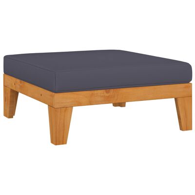 vidaXL Juego muebles de jardín y cojines 6 pzas madera maciza acacia