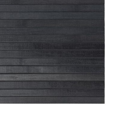 vidaXL Alfombra rectangular bambú gris 60x400 cm