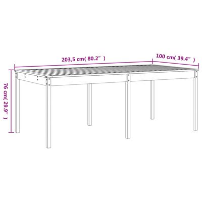 vidaXL Set de comedor de jardín 17 pzas madera maciza pino marrón miel