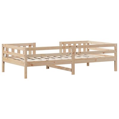 vidaXL Estructura de cama sin colchón madera maciza de pino 100x200 cm