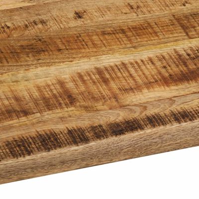 vidaXL Tablero de mesa borde natural madera maciza mango 100x80x2,5 cm