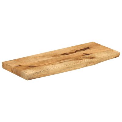 vidaXL Tablero de mesa borde natural madera maciza mango 80x30x3,8 cm