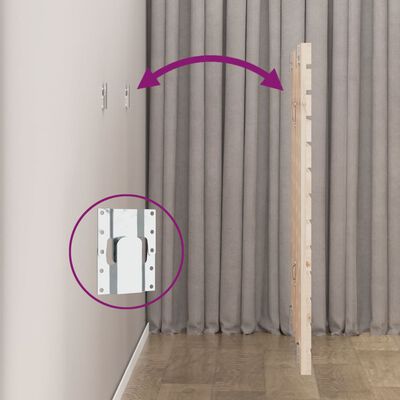 vidaXL Cabecero de cama de pared madera maciza de pino 146x3x91,5 cm