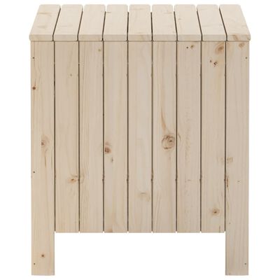 vidaXL Caja de almacenaje con tapa RANA madera maciza pino 60x49x54 cm