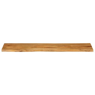 vidaXL Tablero de mesa borde natural madera maciza mango 180x40x2,5 cm