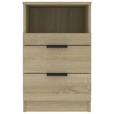 vidaXL Mesita de noche madera contrachapada color roble Sonoma