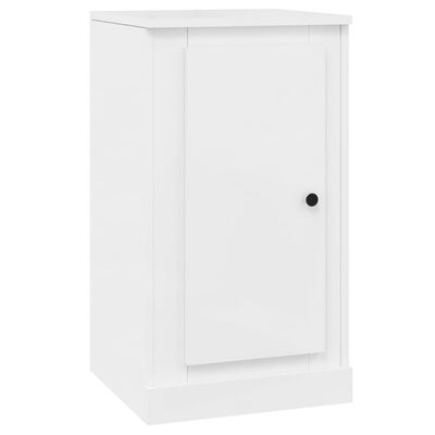 vidaXL Aparadores 2 uds madera blanco brillante 37,5x35,5x67,5 cm