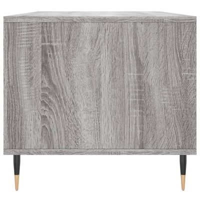 vidaXL Mesa de centro madera contrachapada gris Sonoma 90x49x45 cm