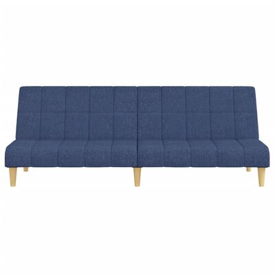 vidaXL Sofá cama de 2 plazas tela azul