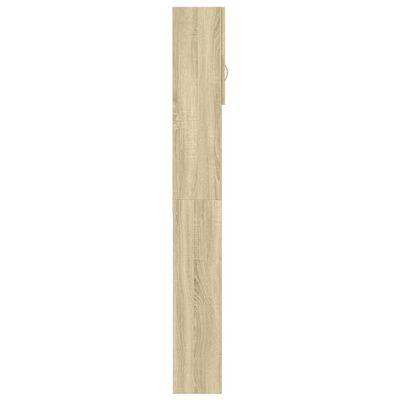 vidaXL Armario de lavadora madera color roble sonoma 64x25,5x190 cm