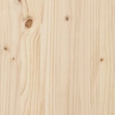 vidaXL Cabecero de cama madera maciza de pino 205,5x4x100 cm