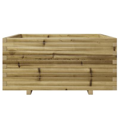 vidaXL Jardinera madera de pino impregnada 100x100x49,5 cm