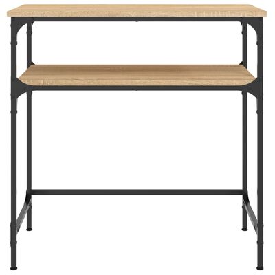 vidaXL Mesa consola madera de ingeniería roble Sonoma 75x35,5x75 cm