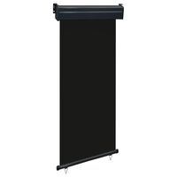 vidaXL Toldo lateral de balcón negro 85x250 cm