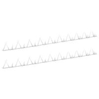 vidaXL Pinchos de muro 2 unidades acero 1 m