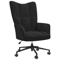 vidaXL Sillón de relax de terciopelo negro