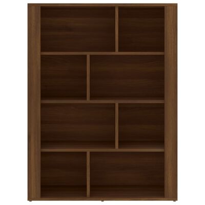 vidaXL Aparador de madera contrachapada marrón roble 80x30x106 cm