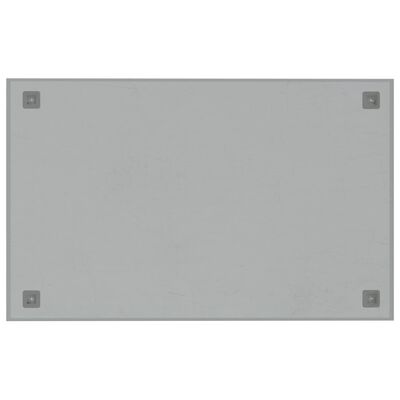 vidaXL Pizarra magnética de pared vidrio templado blanco 80x50 cm