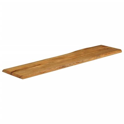 vidaXL Tablero de mesa borde natural madera maciza mango 180x40x2,5 cm