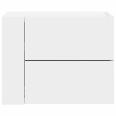 vidaXL Mesitas de noche de pared 2 unidades blanca 45x30x35 cm