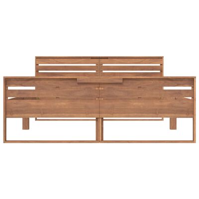 vidaXL Estructura de cama madera maciza de teca 140x200 cm