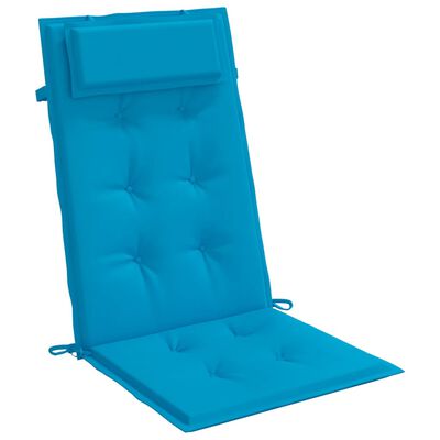 vidaXL Cojines de silla con respaldo alto 6 uds tela Oxford azul claro