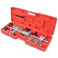 vidaXL Set extractor de martillo de inercia 9 modos 17 piezas