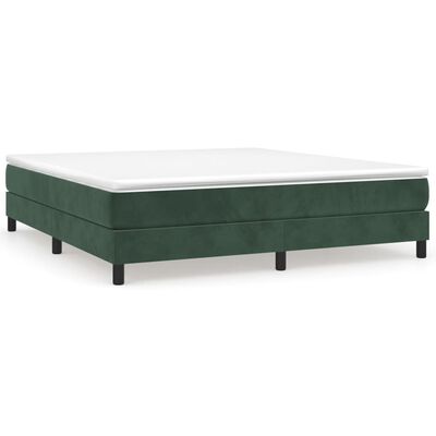 vidaXL Estructura de cama de terciopelo verde 180x200 cm