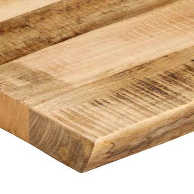 vidaXL Tablero de mesa borde natural madera maciza mango 140x40x3,8 cm