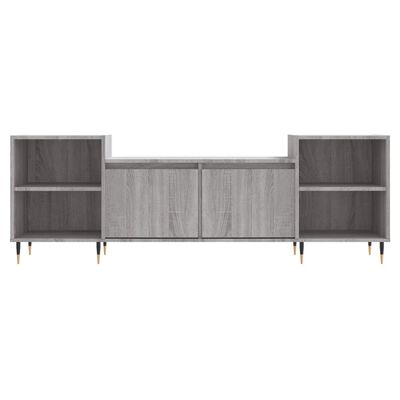 vidaXL Mueble para TV madera contrachapada gris Sonoma 160x35x55 cm