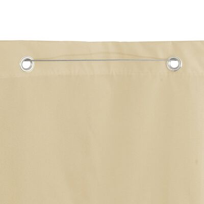 vidaXL Toldo pantalla para balcón de tela oxford beige 140x240 cm