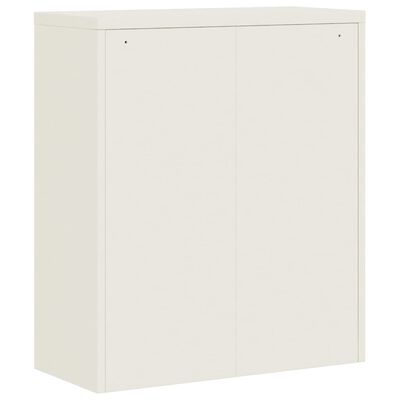 vidaXL Armario archivador de acero blanco 90x40x105 cm