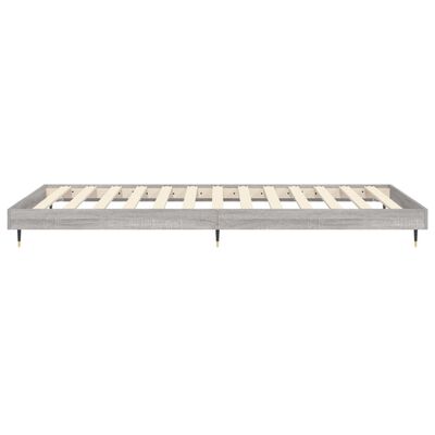 vidaXL Estructura de cama madera de ingeniería gris Sonoma 75x190 cm