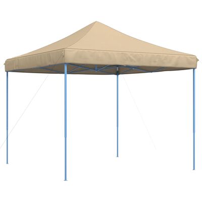 vidaXL Tienda de fiesta plegable Pop-Up beige 292x292x315 cm