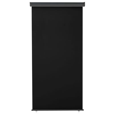 vidaXL Toldo lateral de balcón negro 122x250 cm