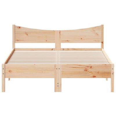 vidaXL Estructura de cama sin colchón madera de pino maciza 120x200 cm