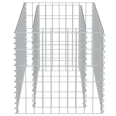 vidaXL Arriate de gaviones de acero 90x50x50 cm