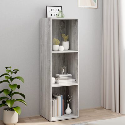 vidaXL Estantería/mueble de TV contrachapada gris Sonoma 36x30x114 cm