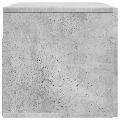 vidaXL Armario de pared madera ingeniería gris hormigón 80x36,5x35 cm