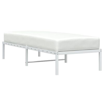 vidaXL Estructura de cama de metal blanco 80x200 cm