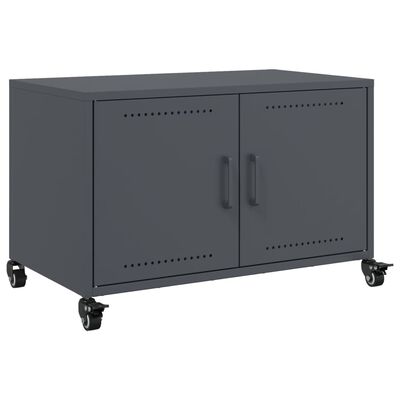 vidaXL Mueble de TV acero gris antracita 68x39x43,5 cm