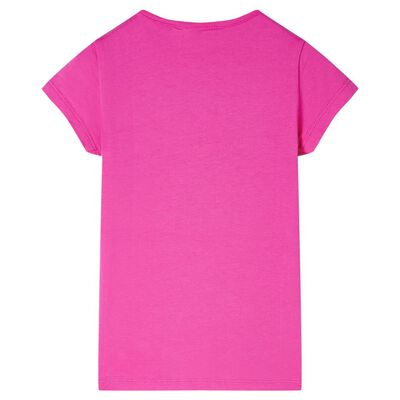 Camiseta infantil rosa oscuro 104