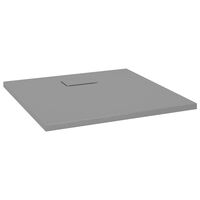 vidaXL Plato de ducha SMC gris 80x80 cm