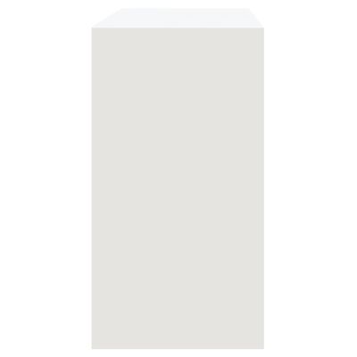 vidaXL Mesa consola de madera contrachapada blanco 89x41x76,5 cm