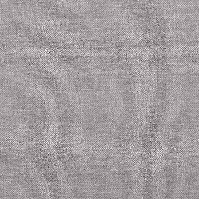 vidaXL Cama box spring con colchón tela gris claro 140x200 cm