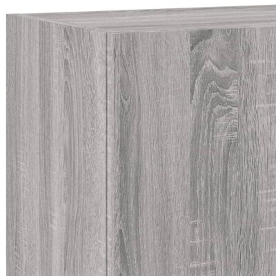 vidaXL Muebles de TV de pared 5 pzas madera de ingeniería gris Sonoma