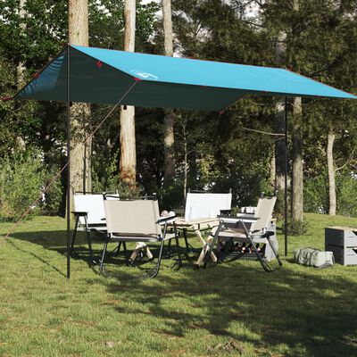 vidaXL Lona de camping impermeable azul 400x294 cm